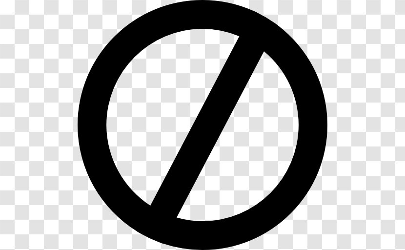 No Symbol Seprep Senter For Psykoterapi Og Clip Art - Monochrome - Sign Transparent PNG