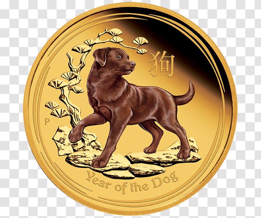 Perth Mint Dog Lunar Series Chinese Zodiac Proof Coinage - New Year - 2018 Transparent PNG
