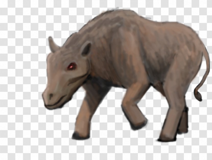 Cattle Horn Terrestrial Animal Snout Wildlife - Like Mammal - Wild Boar Transparent PNG