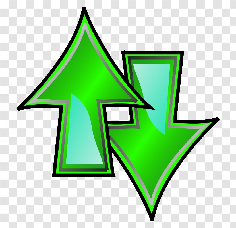 Arrow Thumb Signal Clip Art - Green - Down Image Transparent PNG