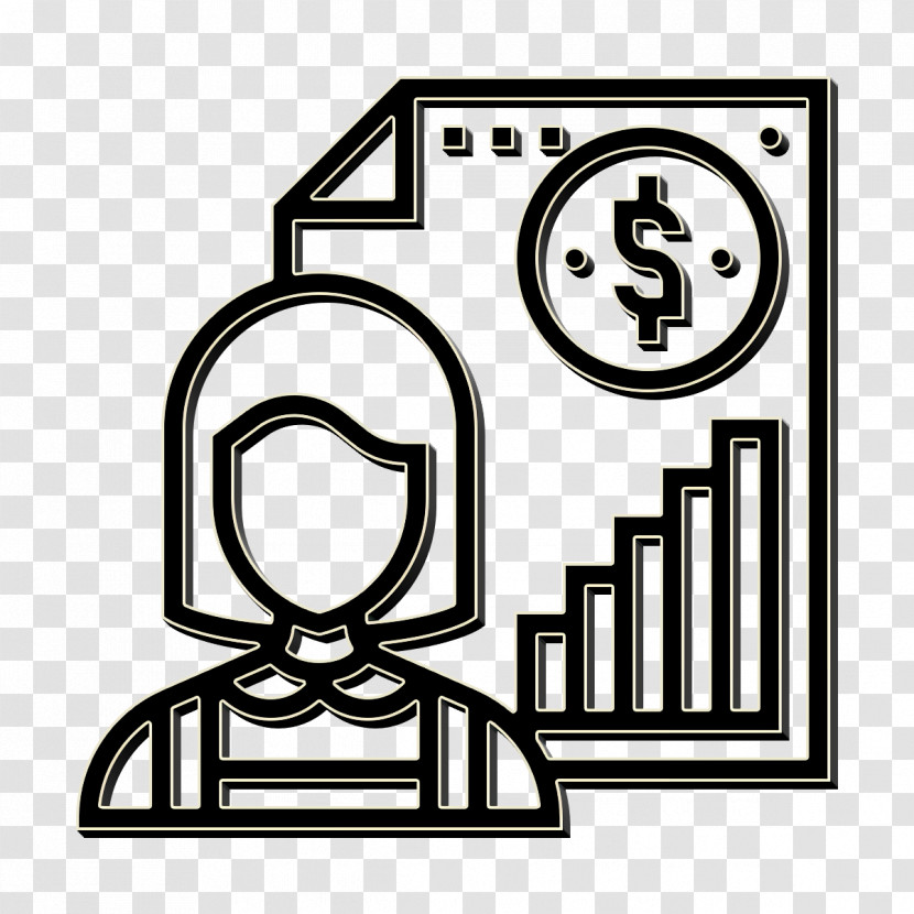 Accounting Icon Individual Icon Woman Icon Transparent PNG