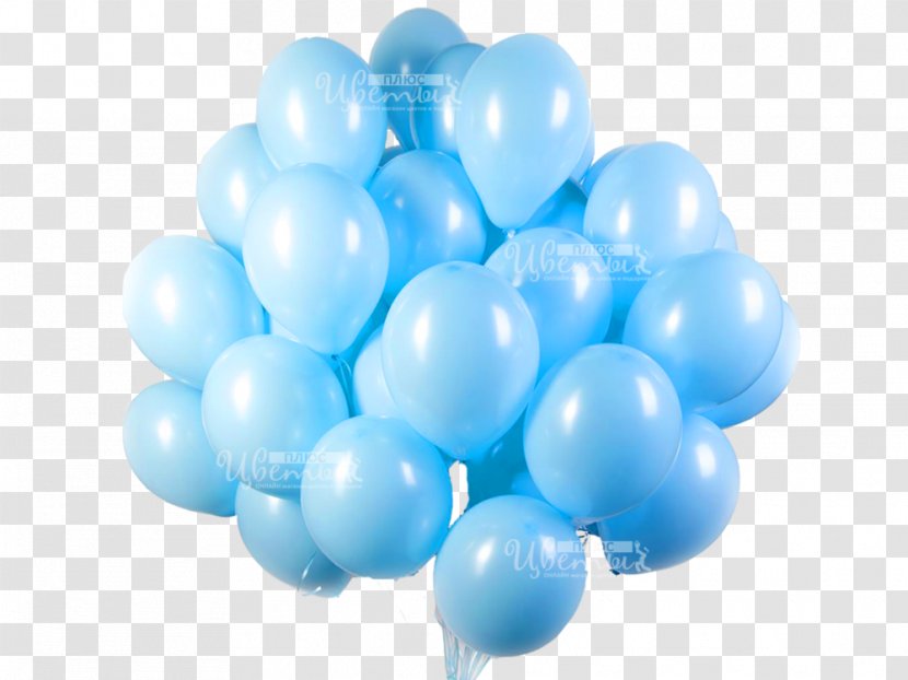 Toy Balloon Helium Flower Bouquet - Blue - Ball Transparent PNG