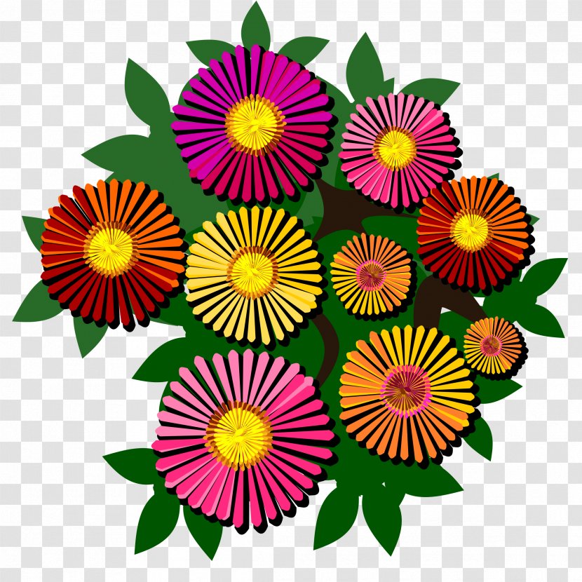 Common Daisy Chrysanthemum Floral Design Transvaal Cut Flowers - Rose Transparent PNG