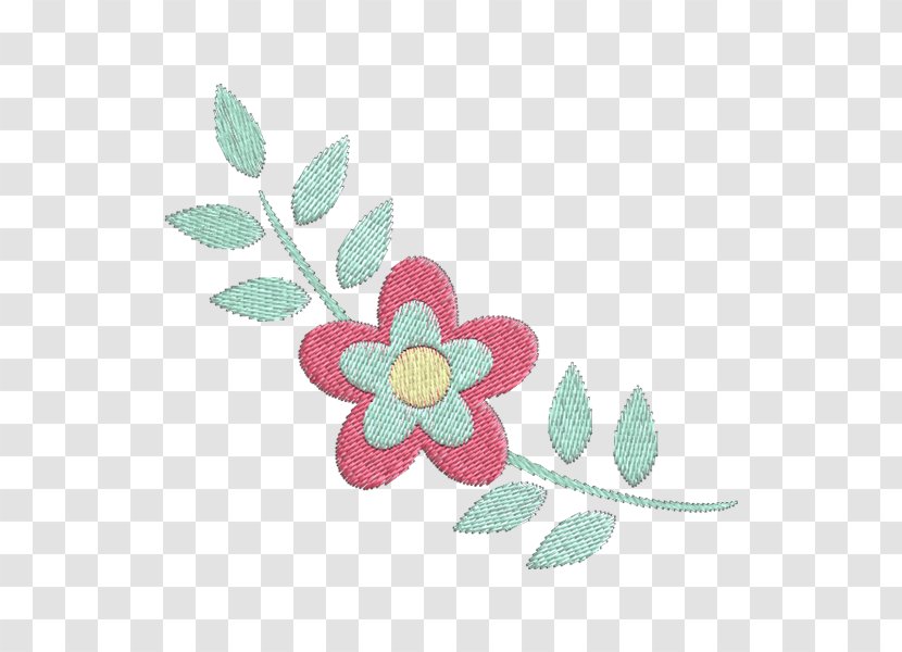 Embroidery Flower Stitch Puntada Pattern - Petal - Flor Transparent PNG