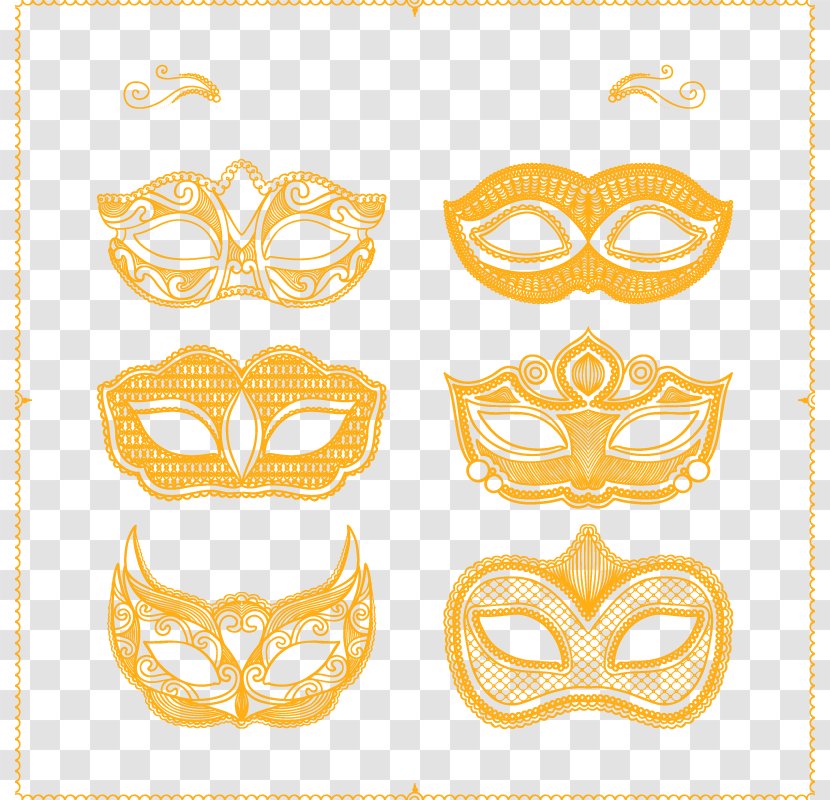 Mask Euclidean Vector Masquerade Ball - Headgear - Dance Feather Transparent PNG