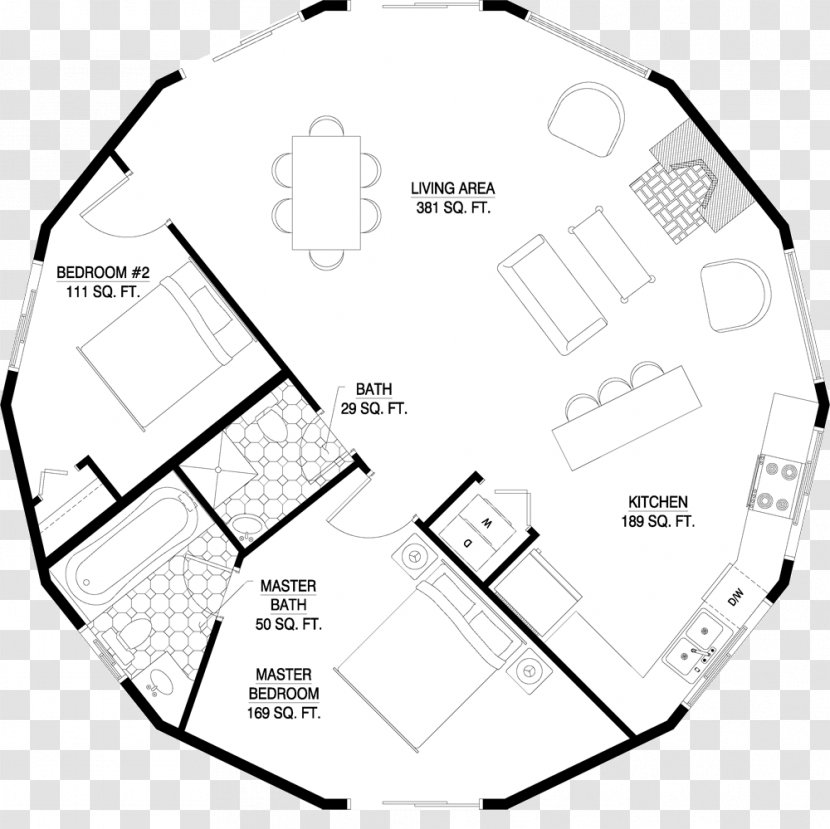 Floor Plan Tiny House Movement Hogan Transparent PNG