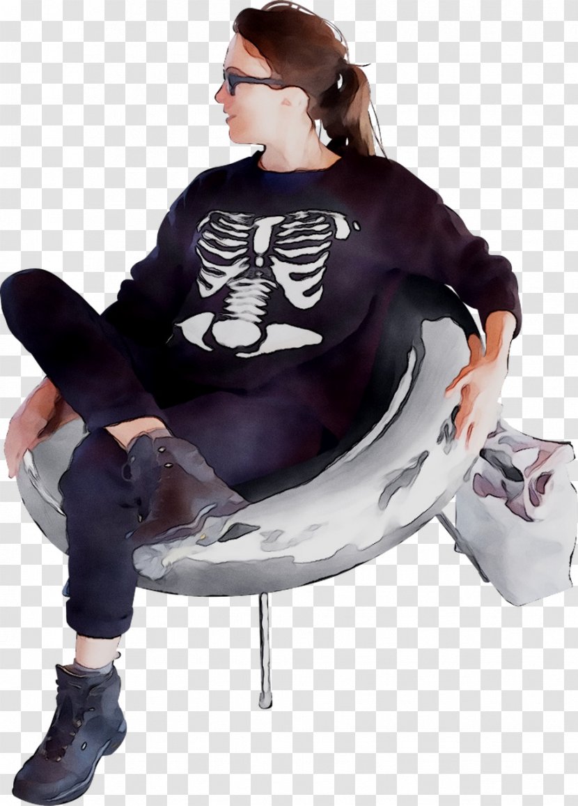 Chair Sitting Sleeve - Tshirt - Fictional Character Transparent PNG