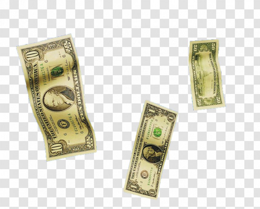 Cash Banknote United States One Hundred-dollar Bill Dollar Money - Numismatics - 3 Falling Transparent PNG