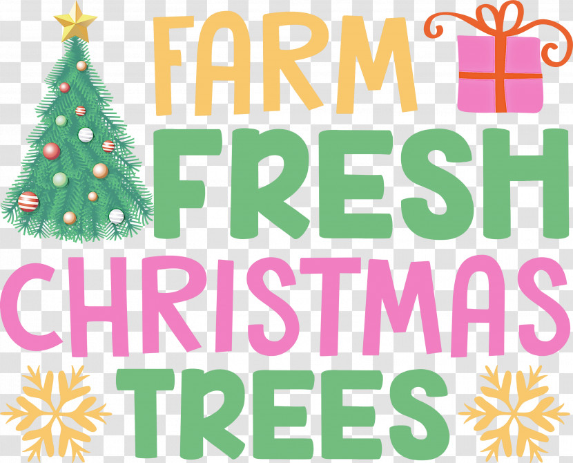 Farm Fresh Christmas Trees Christmas Tree Transparent PNG