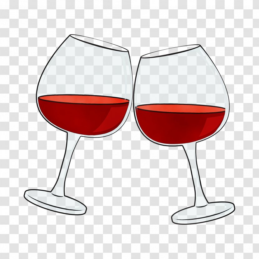 Wine Glass - Red Tableware Transparent PNG