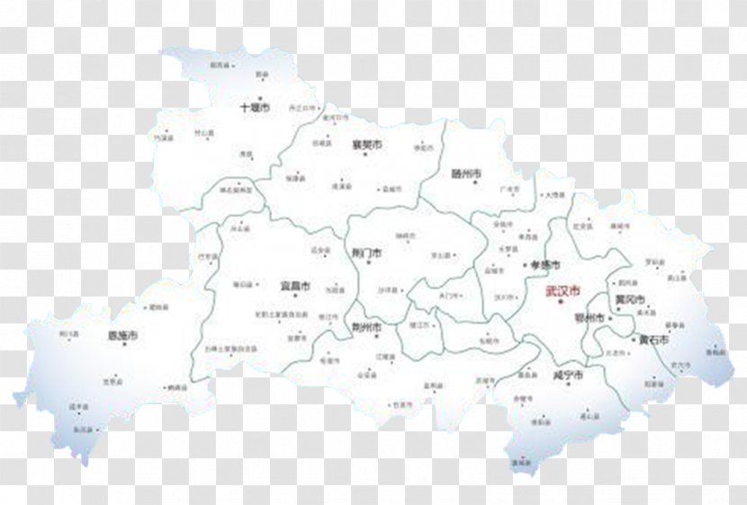 Map Area - White Of Hubei Transparent PNG