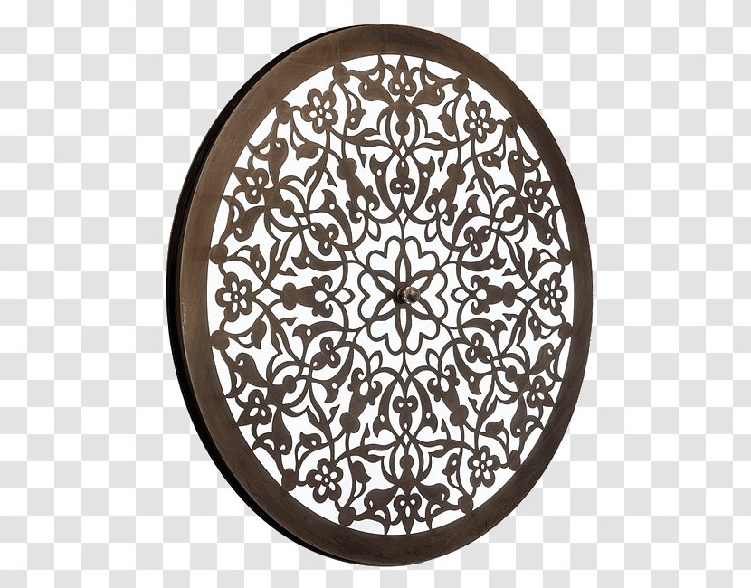 Floral Circle - Brown - Motif Ornament Transparent PNG