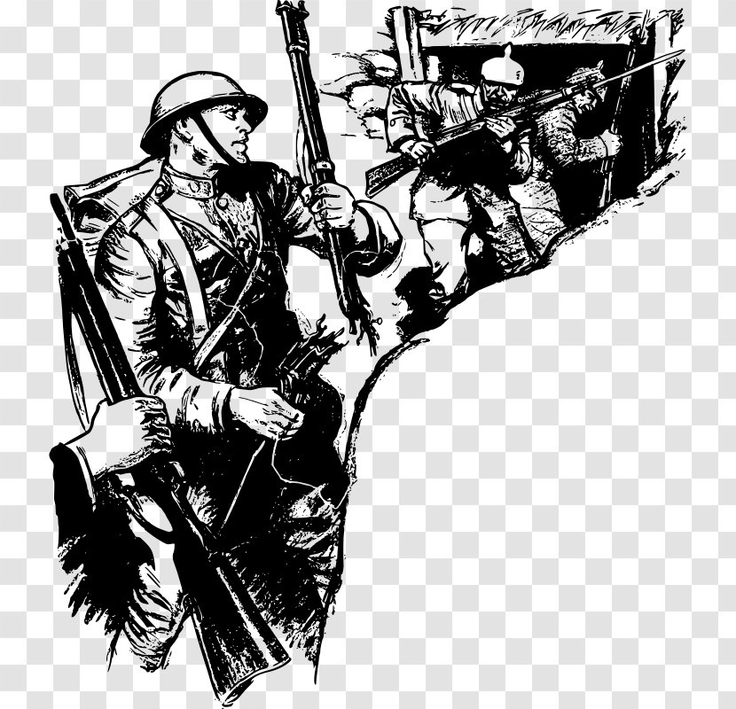 First World War Second Soldier Clip Art - Silhouette Transparent PNG