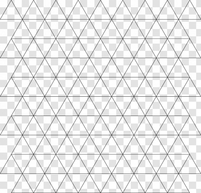 Line Tessellation Triangle Hexagon Pattern - Monochrome Photography Transparent PNG