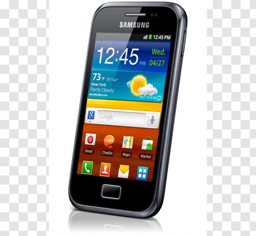 Samsung Galaxy Ace S Plus Android Smartphone - Mobile Phone Transparent PNG