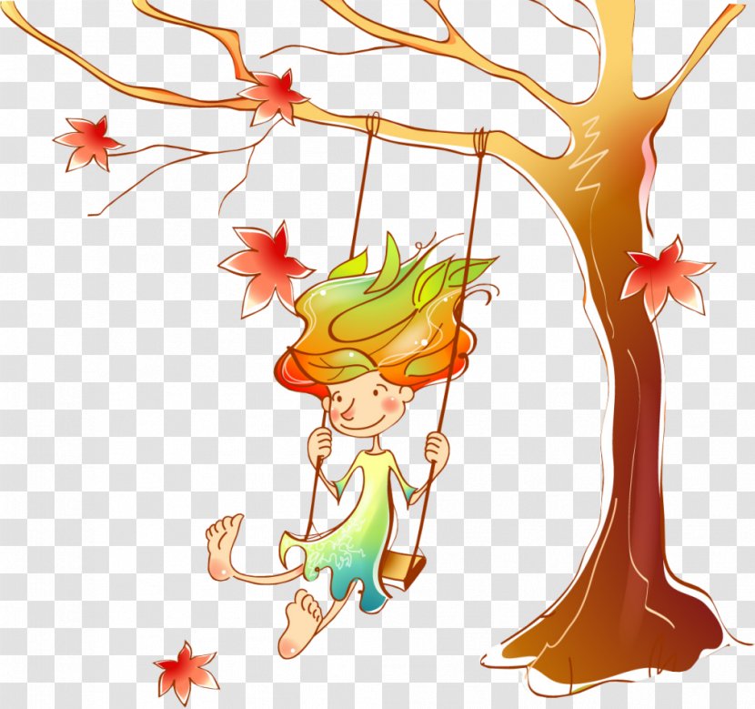 Maple Leaf Tree Autumn - Fairy Transparent PNG