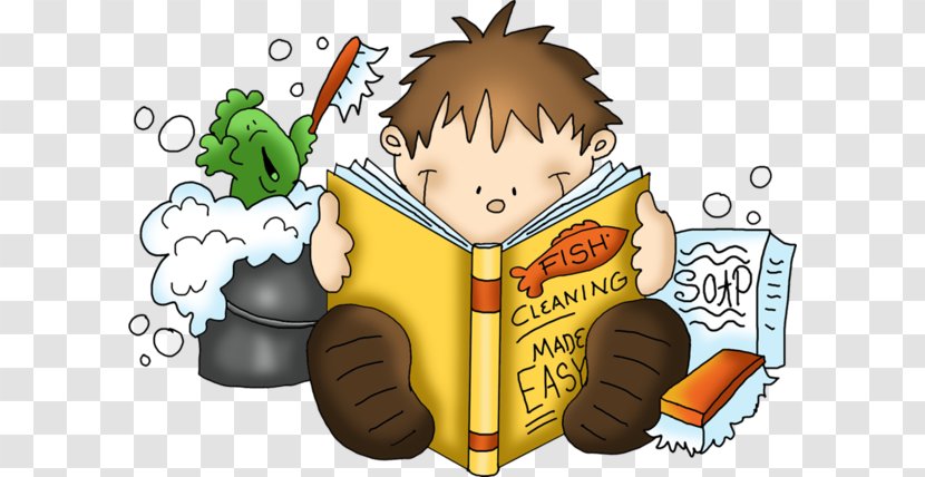 Child Drawing - Reading A Transparent PNG