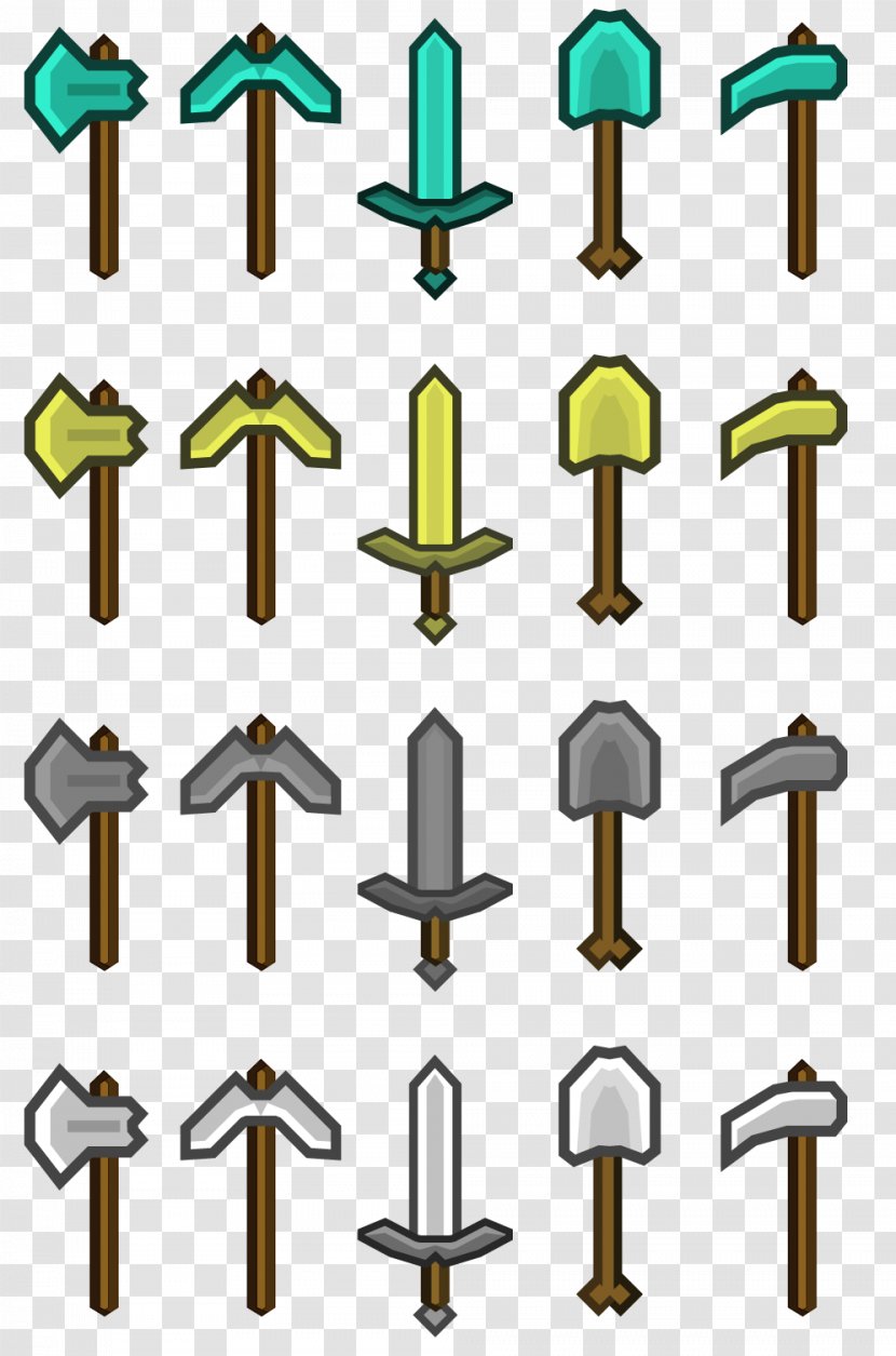 Minecraft Video Game Tool Clip Art - Shovel Transparent PNG