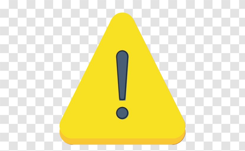 Yellow Background - Sign - Cone Transparent PNG