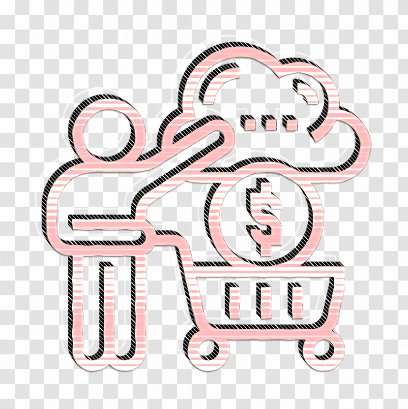 Cloud Service Icon Consumer Icon Cart Icon Transparent PNG