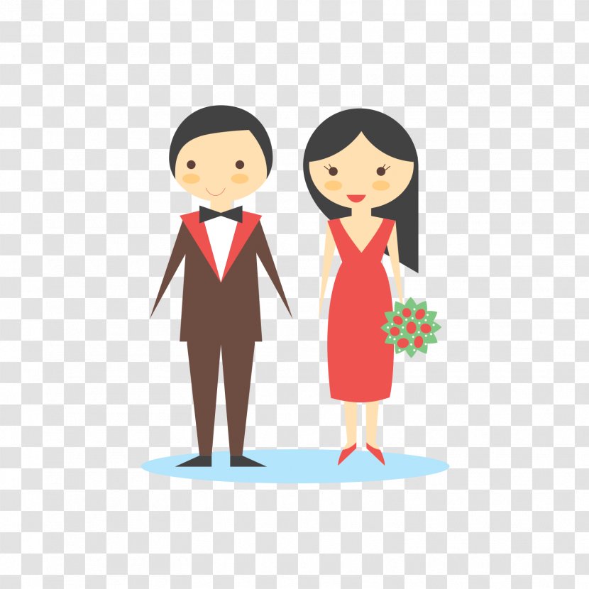 Marriage Wedding Couple Bride - Flower - Red And Brown Men Women Transparent PNG
