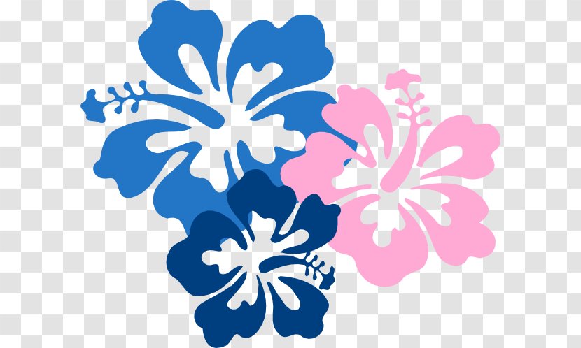 Cuisine Of Hawaii Hawaiian Flower Clip Art - Hibiscus - Blue Cliparts Transparent PNG