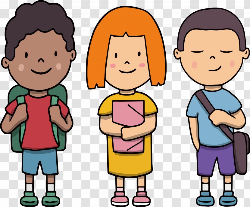 Student School Clip Art - Child - A Little Buddy Who Goes To Together Transparent PNG