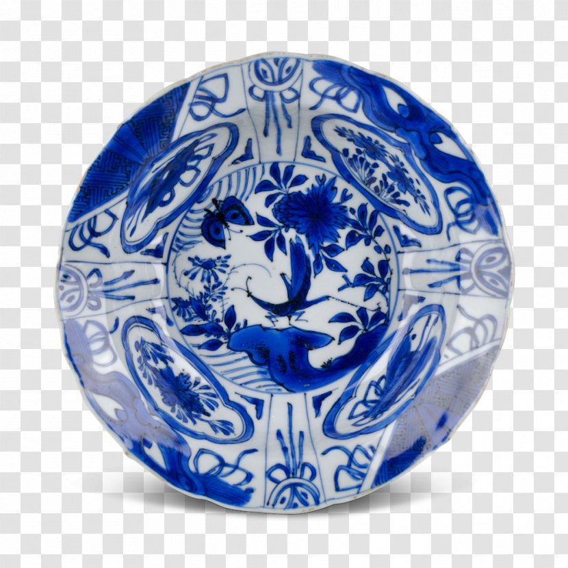 Plate Blue And White Pottery Ceramic Cobalt Porcelain Transparent PNG
