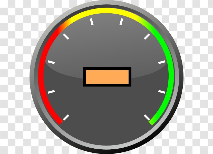 Dial Gauge Clip Art - Royaltyfree - Speedometer Transparent PNG