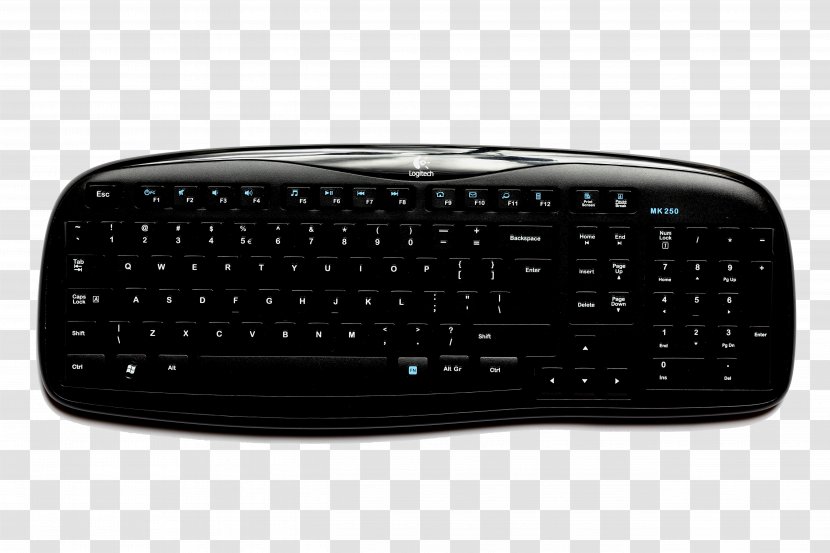 Computer Keyboard Laptop Space Bar Numeric Keypad Touchpad - Input Device - Black Transparent PNG