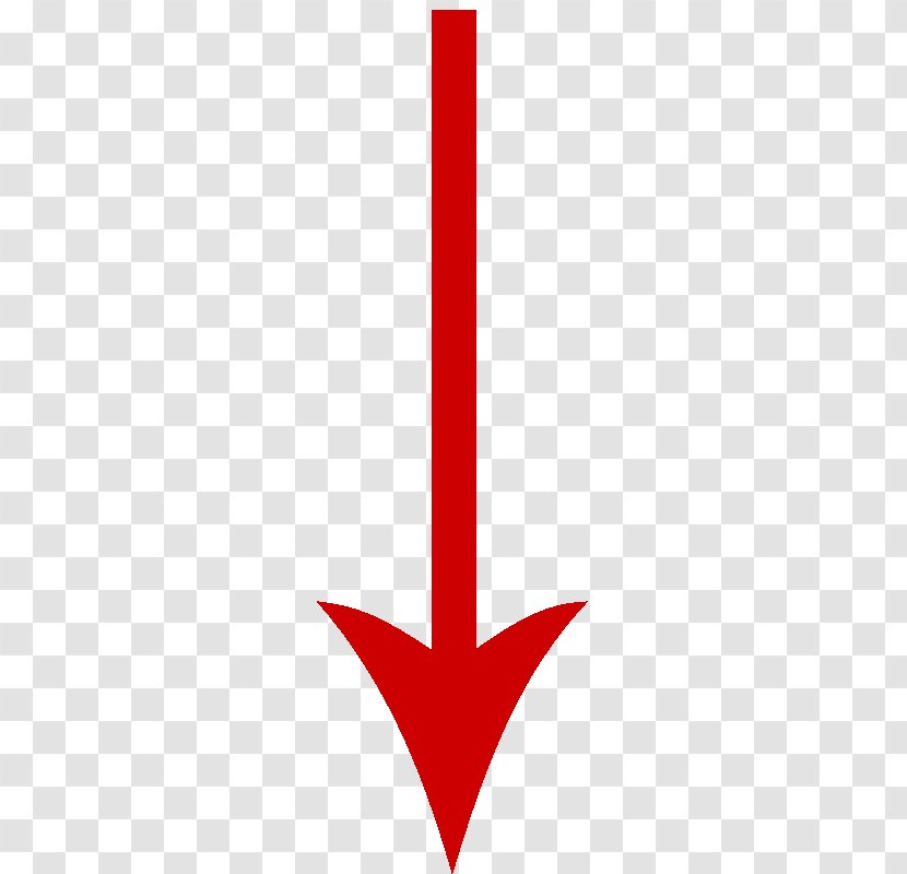 Arrow Clip Art - Information - Red Down Transparent PNG