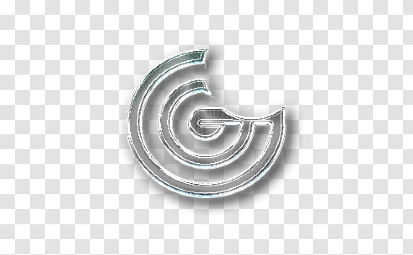 Silver Font - Spiral Transparent PNG