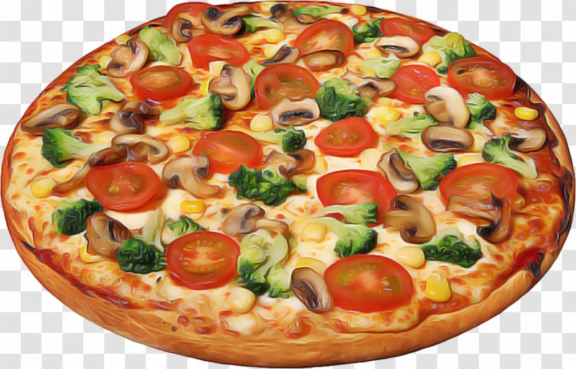 Dish Food Pizza Cuisine Cheese - Flatbread Ingredient Transparent PNG