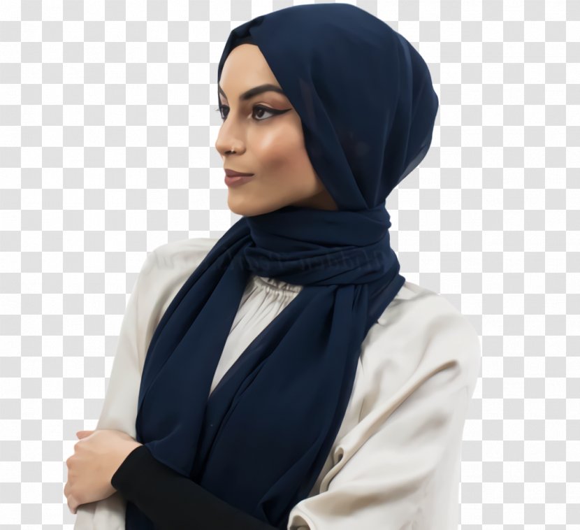 Scarf Neck - Blue - Fashion Accessory Transparent PNG