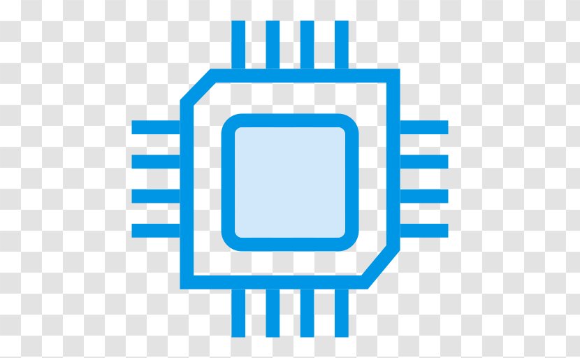 Central Processing Unit Integrated Circuits & Chips Chipset - Blue - Computer Transparent PNG