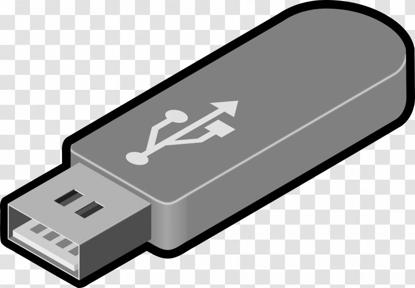 Laptop USB Flash Drives Clip Art - Data Storage Device Transparent PNG