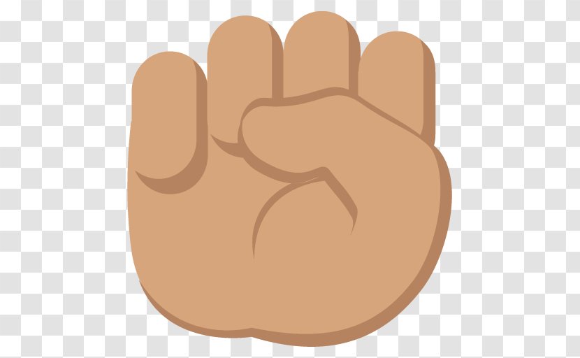Raised Fist Emoji Emoticon Dark Skin - Cartoon Transparent PNG
