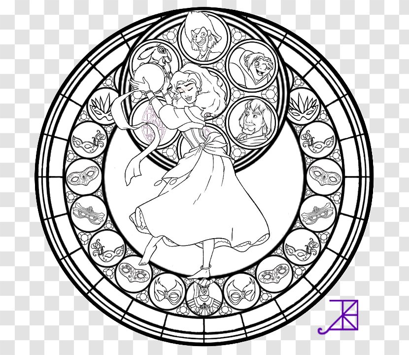 Window Stained Glass Coloring Book - Silhouette - Color Halo Staining Transparent PNG