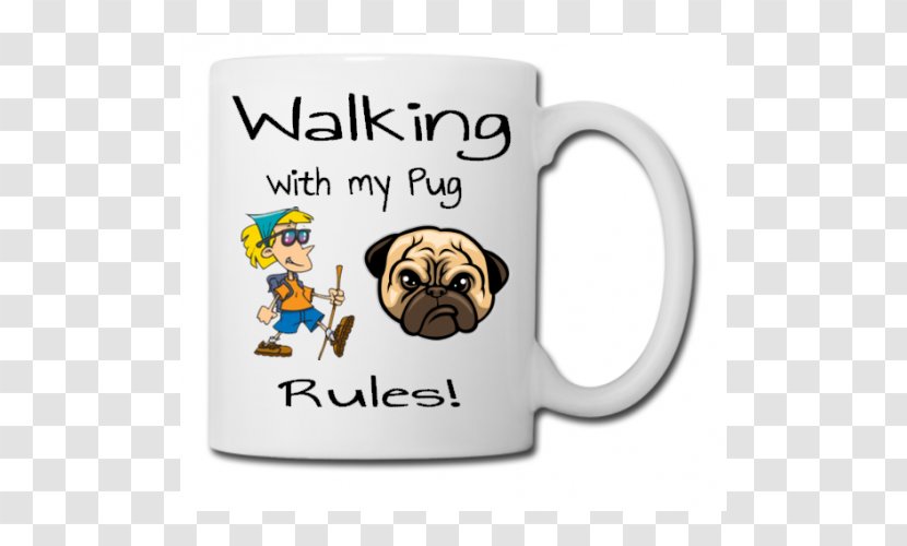 Mug Coffee Cup Pug Tea - Mammal Transparent PNG