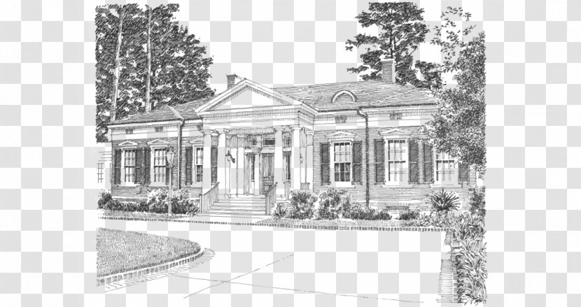 Drawing Architecture House Sketch - Almshouse - Classical Transparent PNG