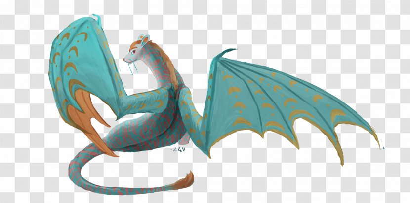 Dragon Turquoise - Zan Transparent PNG