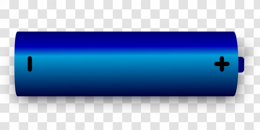 Laptop AA Battery Clip Art - Blue Transparent PNG