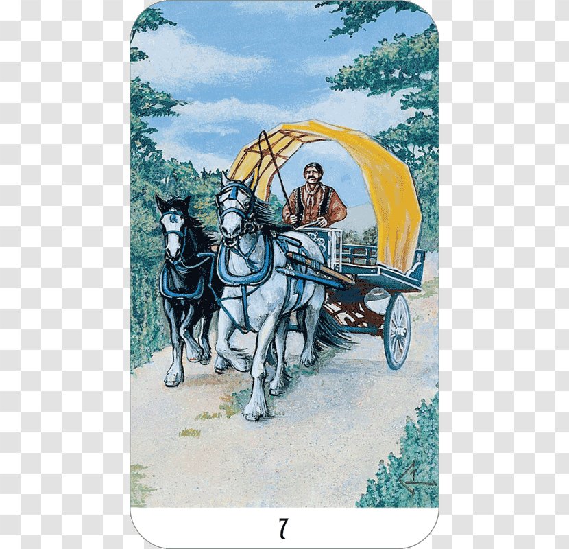 The Buckland Romani Tarot: In Authentic Gypsy Tradition Book Of Wisdom Chariot - Horse Transparent PNG