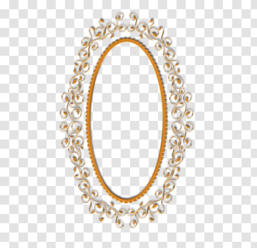 Gold Frame - Oval - Body Jewelry Transparent PNG