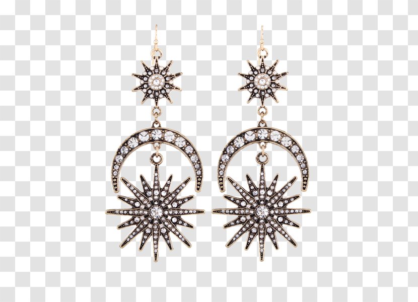 Earring Boho-chic Chanel Jewellery Charms & Pendants - Body Jewelry - Snowflake Bling Earrings Transparent PNG