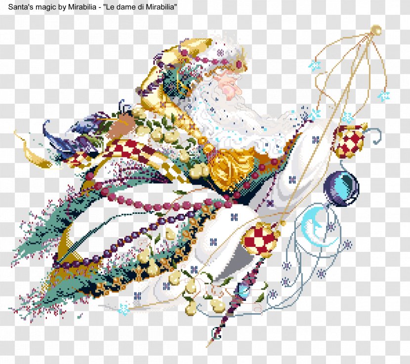 Santa's Magic - Stitch - Cross Pattern Cross-stitch Embroidery TitaniaCross Christmas WishesCross PatternLily Of The Valley Transparent PNG