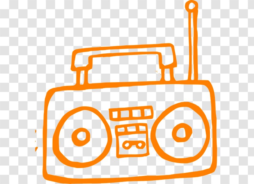 Music Cartoon - Orange Transparent PNG