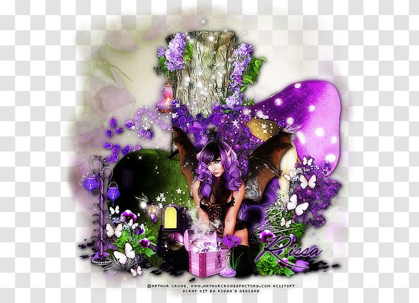 Floral Design Cut Flowers Flower Bouquet Dark Witch - Com - Fairy Garden Transparent PNG
