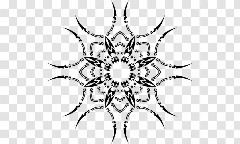 Drawing Snowflake - White Transparent PNG