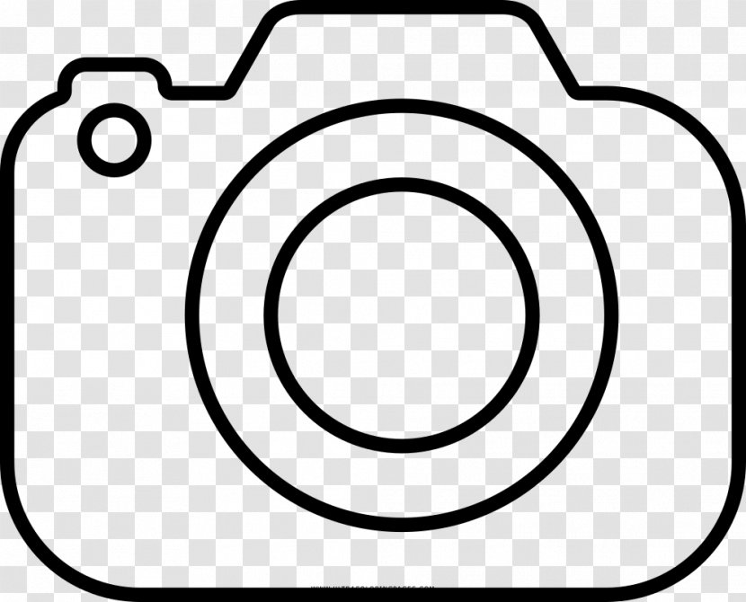 Black And White Drawing Photography Camera - Monochrome Transparent PNG
